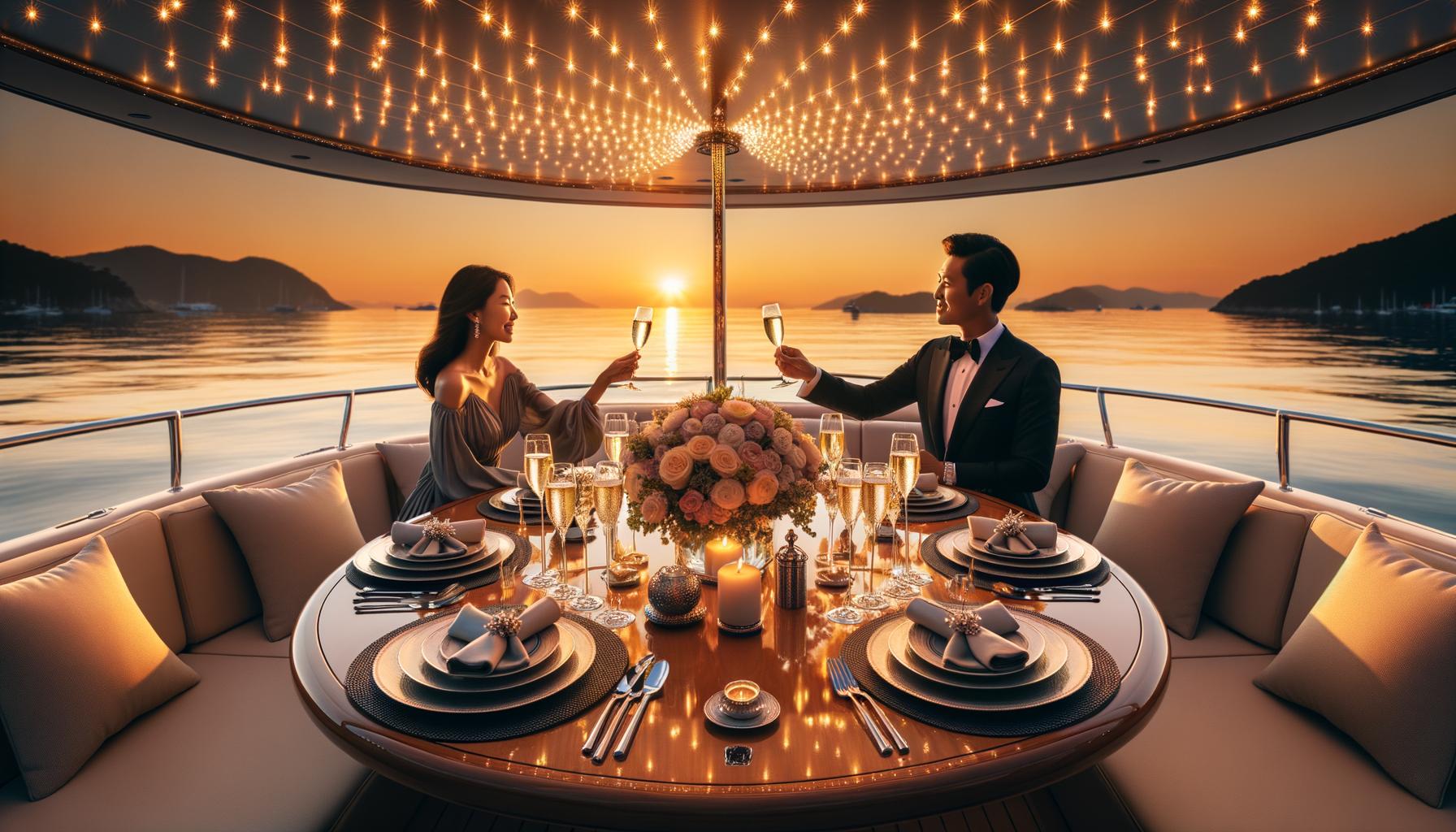 Picture of How to Dine in Style: High-End Yacht Dinners - Seaforth Yacht Charters ...
